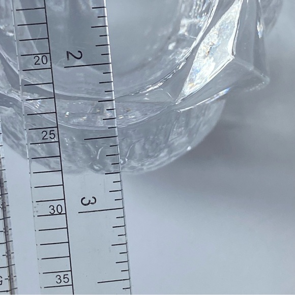 Orrefors Sweden Crystal Tri-Leaf Votive Candle Holder  2.25” T X 3.25” Nature - Picture 13 of 16